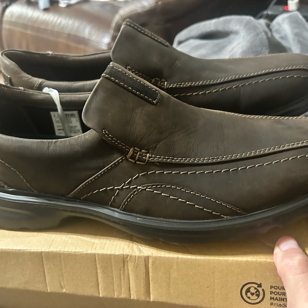 Clarks Dark Brown Gessler Step Extreme Comfort 15 men’s shoe